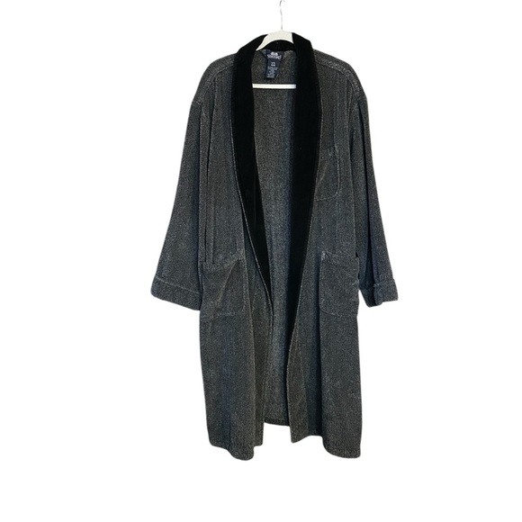 Vintage Men’s Cotton Heavy Terry Cloth Robe Men’s Size Large Tall - Picture 1 of 7